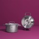 ΗΜΙΧΥΤΡΑ FISSLER PURE METAL LID 8612424000 (24CM / 3.9LT / INOX)